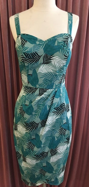 Tropical Palm Leaf Mahina Sarong Dress | Double Trouble Apparel
